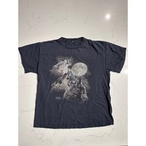 The Mountain Three Wolf Moon Graphic T-Shirt